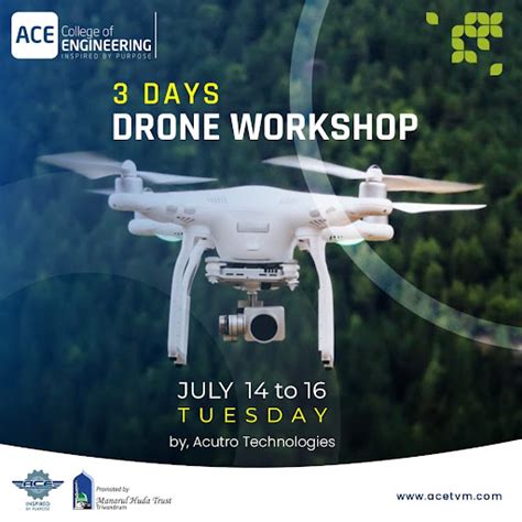 days drone workshop innovation entrepreneurship development centre