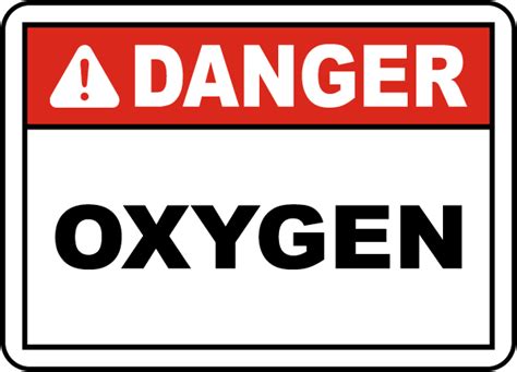 danger oxygen label save  instantly