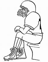 Football Coloring Pages Players American Kids sketch template
