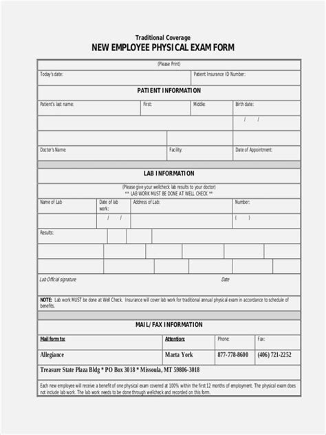adult physical forms   documents    printable