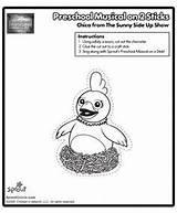 Chica Sprout Sunny sketch template