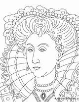 Inglaterra Ausmalbilder Coloriage Rainha Reine Pintar Ausmalen Hellokids Königin Hatshepsut Elisabet Romero sketch template