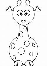 Coloring Giraffe Pages Baby Cartoon Cute Animal Drawing Preschool Clipart Cliparts Giraffes Animals Kids Head Search Print Results Printable Clip sketch template
