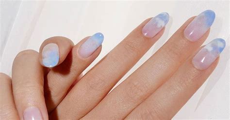 cloud nails  trending  winter theyre  dreamy nail colors