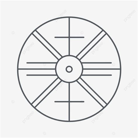 icon   wheel  straight lines vector lineal icon