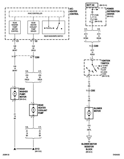 dodge durango wiring diagram      engine control wiring diagram