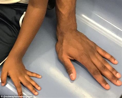subway hands instagram account makes hands look interesting daily mail online