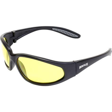 Global Vision Hercules Mens Yellow Tinted Sunglasses One Size Ebay