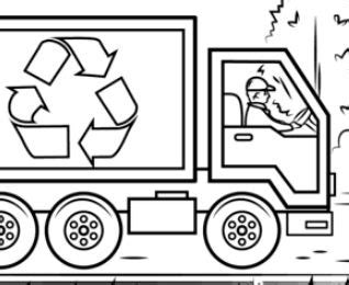 recycling bin coloring page  coloring pages