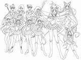 Sailor Moon Coloring Pages Group Printable Getdrawings Characters Getcolorings Blank Others Color Colorings Visit Sheets Fan Club Villains sketch template