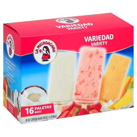 la michoacana variety ice cream bars paletas  count