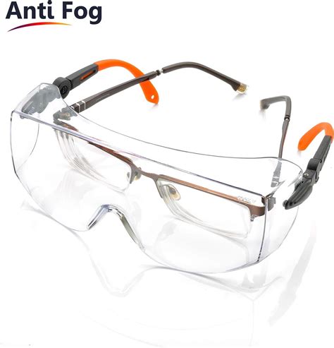 safeyear safety glasses over spectacles sg009 anti fog wraparound