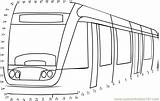 Tramway Tram Coloring Template Pages sketch template