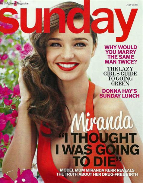 Miranda Kerr Poses For Sunday Magazine July 2011