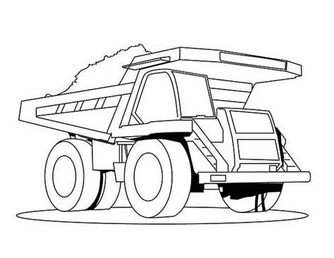 super dump truck carrying tons  coal coloring page kids play color truck coloring pages