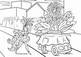 Karneval Fasching Malvorlage Brasilianischer Fastnacht Ausmalen Spaß öffnet Treiben Bunte Anklicken Kindern Fröhliche Bildes Umzug sketch template
