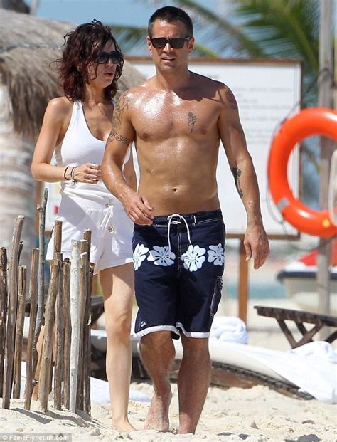 colin farrell takes time out in the mexican resort town of