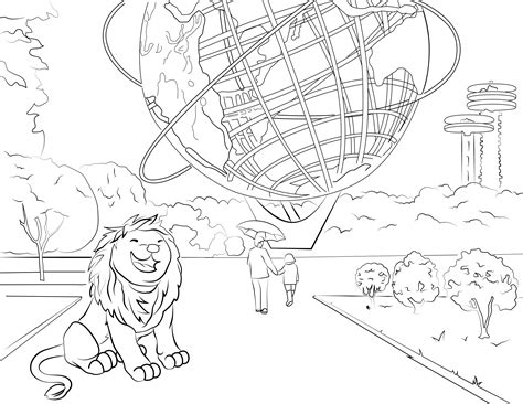 library lion coloring page   york public library