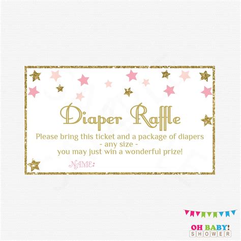 diaper raffle  printable  printable