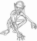 Coloring Lord Rings Pages Gollum Drawing Ring Lego Colouring Book Lotr Color Hobbit Character Sketch Smeagol Getcolorings Getdrawings Draw Designlooter sketch template