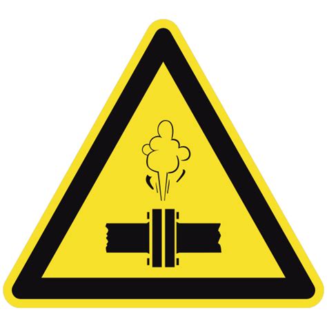 high pressure steam sign sticker