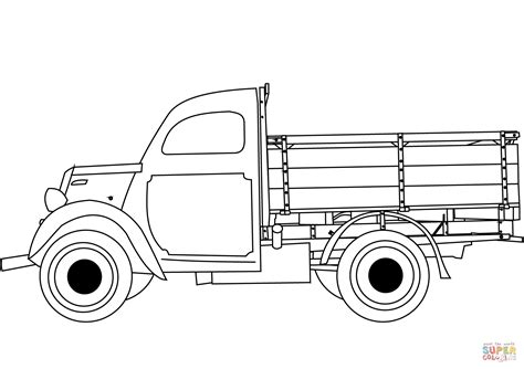 classic truck coloring page  printable coloring pages