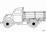 Truck Coloring Pages Trucks Drawing Classic Printable Supercoloring Drawings Transport sketch template