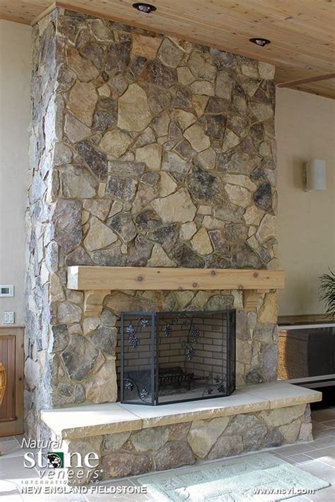 new england fieldstone fireplace natural stone veneers