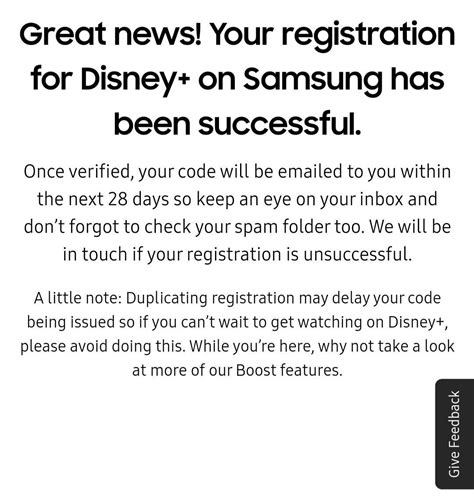 disney code  received page  samsung community