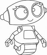 Robot Coloring Rob Pages Sweet Robots Getcolorings Printable Color sketch template