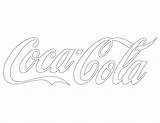 Coca Coke Stencils Logotipos Template Designlooter String Colorir sketch template