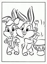 Coloring Pages Baby Bunny Lola Looney Popular Tunes sketch template