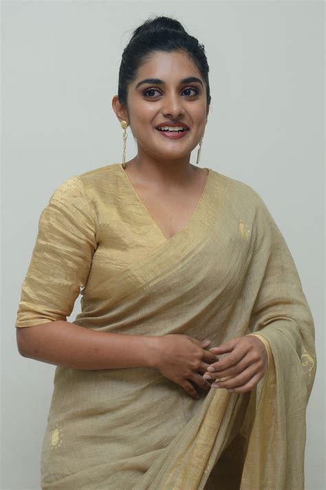 nivetha thomas hot in saree telugu actress gallery