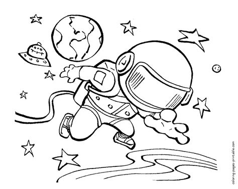 cool space coloring pages coloring pages