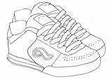 Coloring Shoes Sports Large Pages sketch template