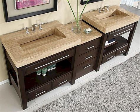 silkroad  double sink cabinet wdrawer bank vanity top sinks