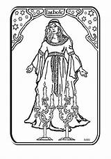 Coloring Pages Pagan Adult Wiccan Colouring Printable Kleurplaten Imbolc Goddess Kids Pagen Books Cool Celtic Book Wicca Adults Shadows Clip sketch template