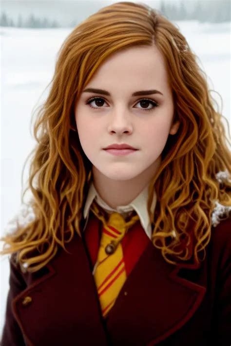 Dopamine Girl Emma Watson As Hermione Granger In Sexy Christmas