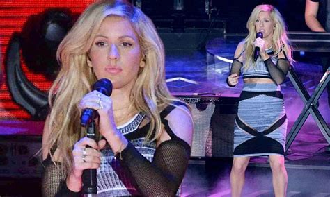 ellie goulding wears revealing outfit to perform on italian x factor