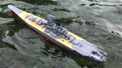 1 200 Yamato Battleship Brass Rc Upgrade Kit Sea
