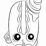 Coloring Shopkins Fries sketch template