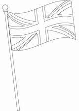 Kingdom United Coloring Flag Pages Printable Supercoloring Categories Drawing sketch template