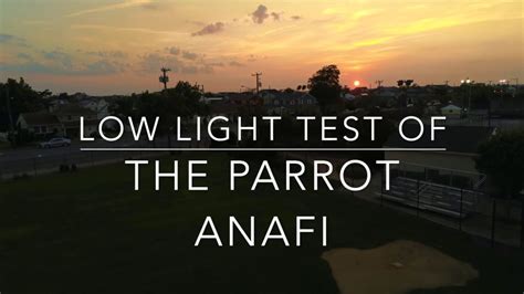 parrot anafi  light test youtube