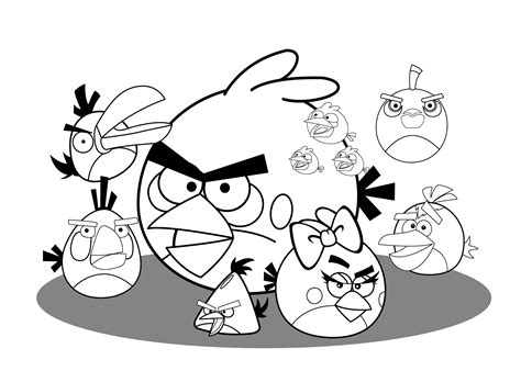 angry birds coloring pages  kids coloring home
