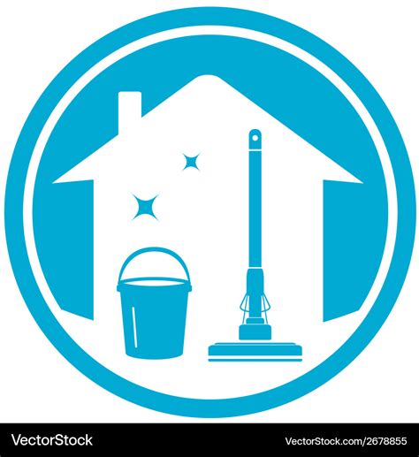 cleaning house icon royalty  vector image vectorstock