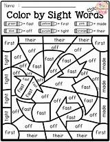 Sight Grade Second Color Words Code Spring Teacherspayteachers Word Worksheets sketch template