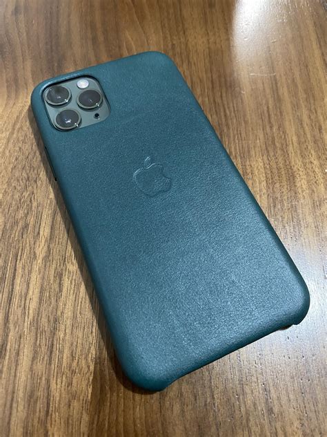 apple leather case forest green riphonepro