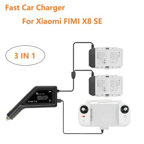 xiaomi fimi  se   car charger adapter battery controller