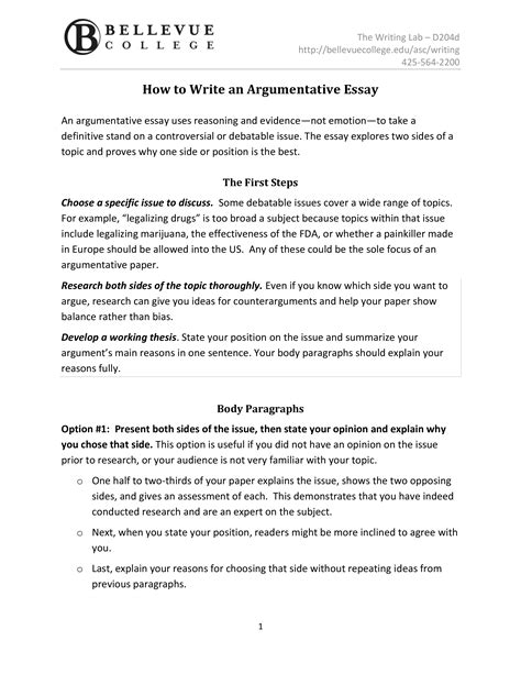 argumentative essay templates  allbusinesstemplatescom