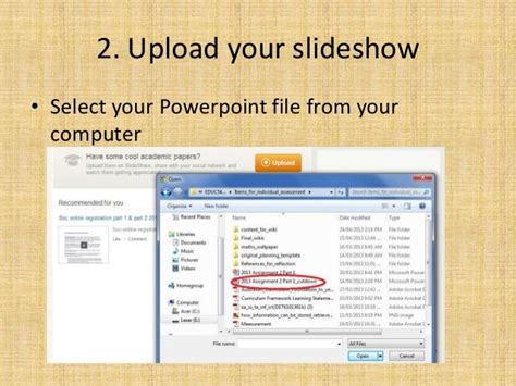 upload  powerpoint   slideshare